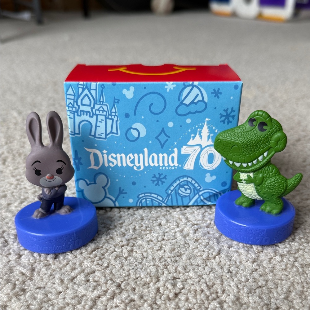 Kids Toy Figures Pack - Blue Base with Judy Hopps & Rex